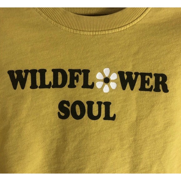 Tiny Whales Size 8 Wildflower Soul Yellow Sweatshirt - Picture 2 of 5